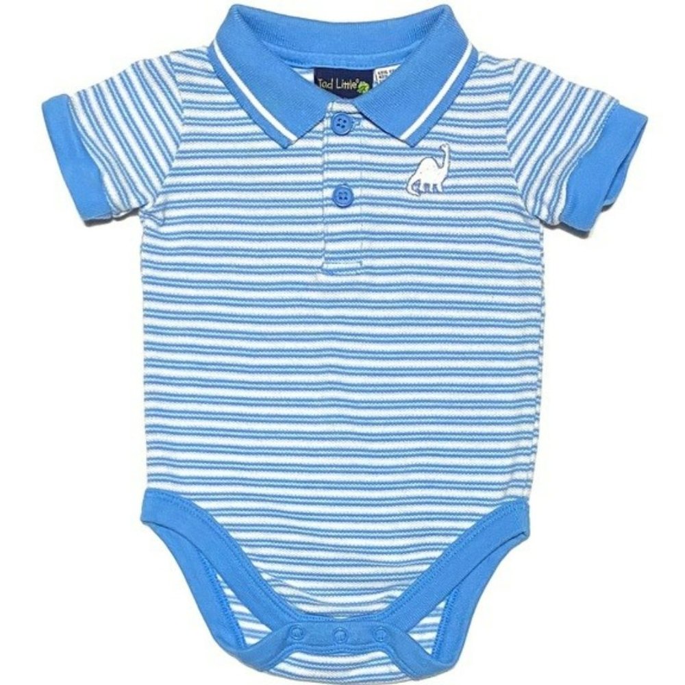 Tad Little Dinosaur Polo Onesie / Bodysuit